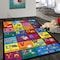 World Rug Gallery Kids Educational Learning Alphabet Non Skid Area Rug 5' x 7' Multi 2026MULTI5X7 - alternate 1
